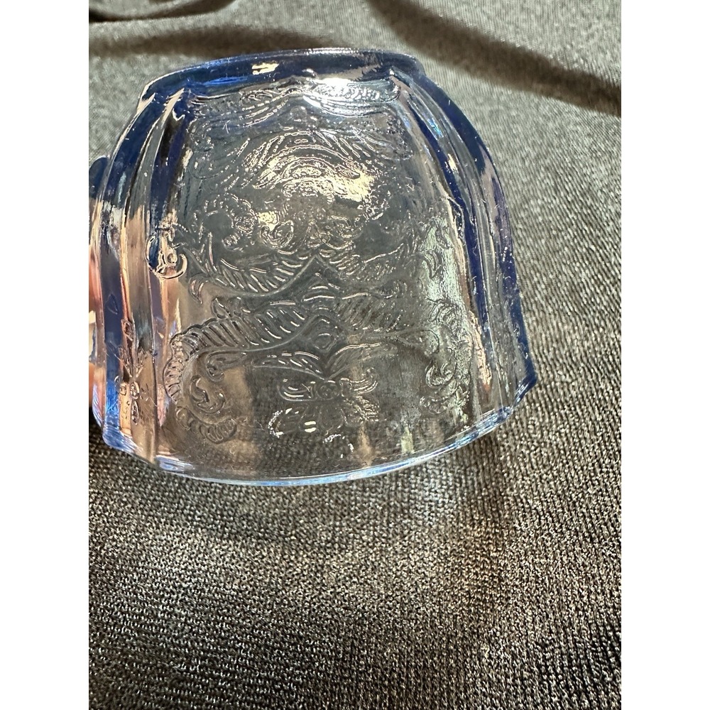 Indiana Glass Federal Madrid Blue Recollection 4 Tea Cups Depression, Glass - Picture 3 of 10